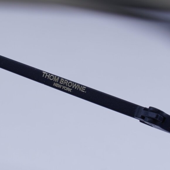 Final Price! Thom Browne TB108 CNVYGLD50 Black/Gold Eyeglasses 50mm - Picture 7 of 9